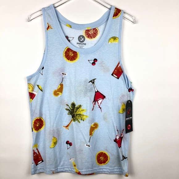 One Resolution Clothing Other - One Resolution Clothing S Men Cocktail Print Tank